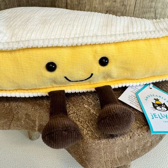 Jellycat Brie Cheese Amuseables NEW!  FAST SHIP Jellycat Cheese - Picture 2 of 8